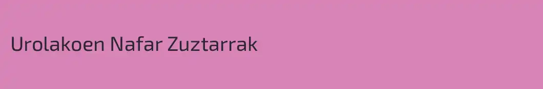 Urolakoen Nafar Zuztarrak